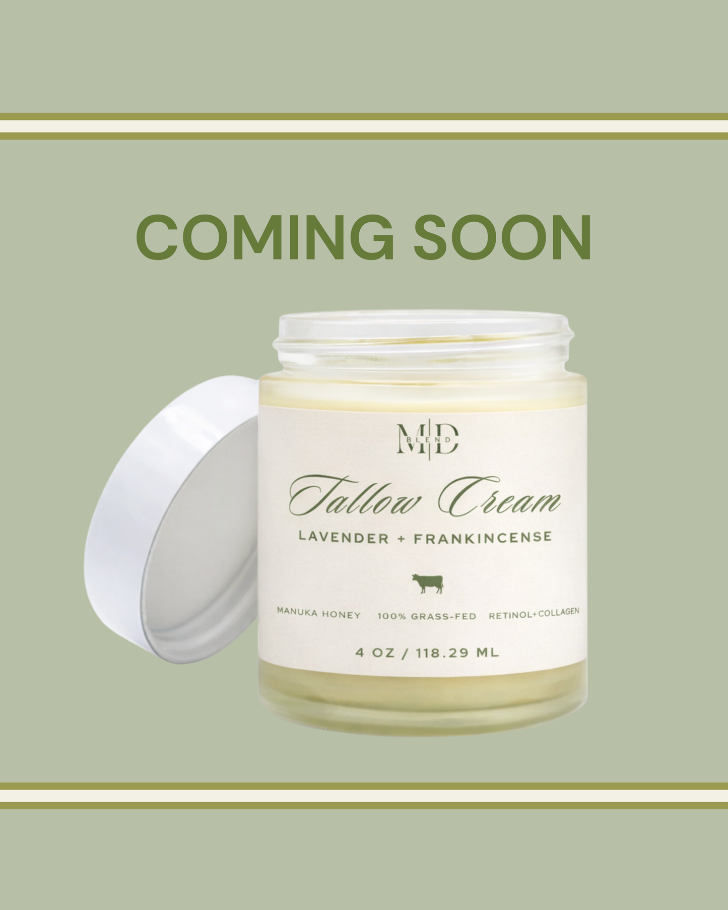 M.D. Blend Tallow Cream - Lavender + Frankincense