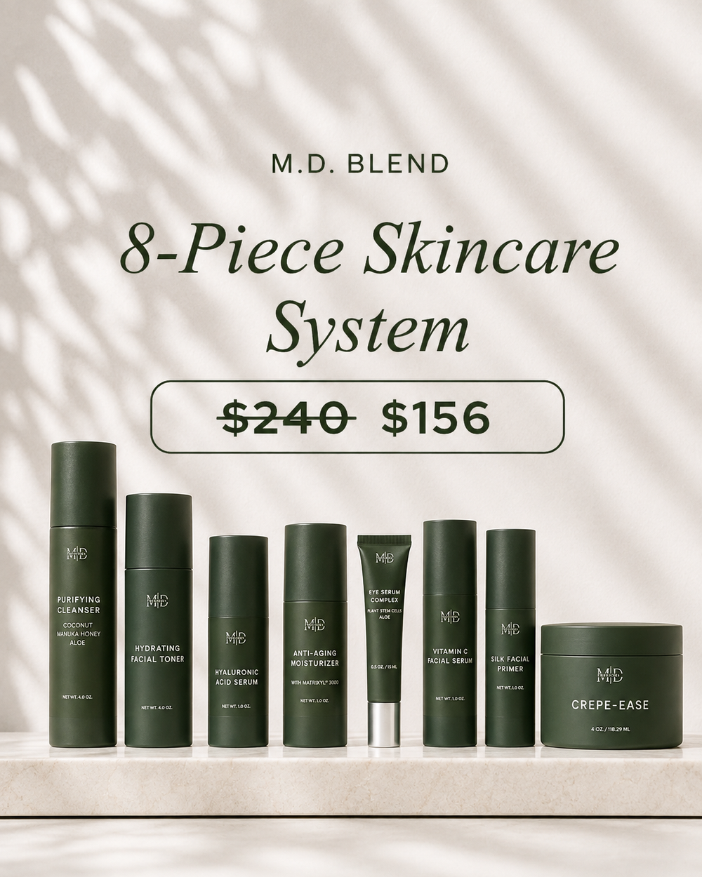 M.D. Blend 8-Piece Skincare System