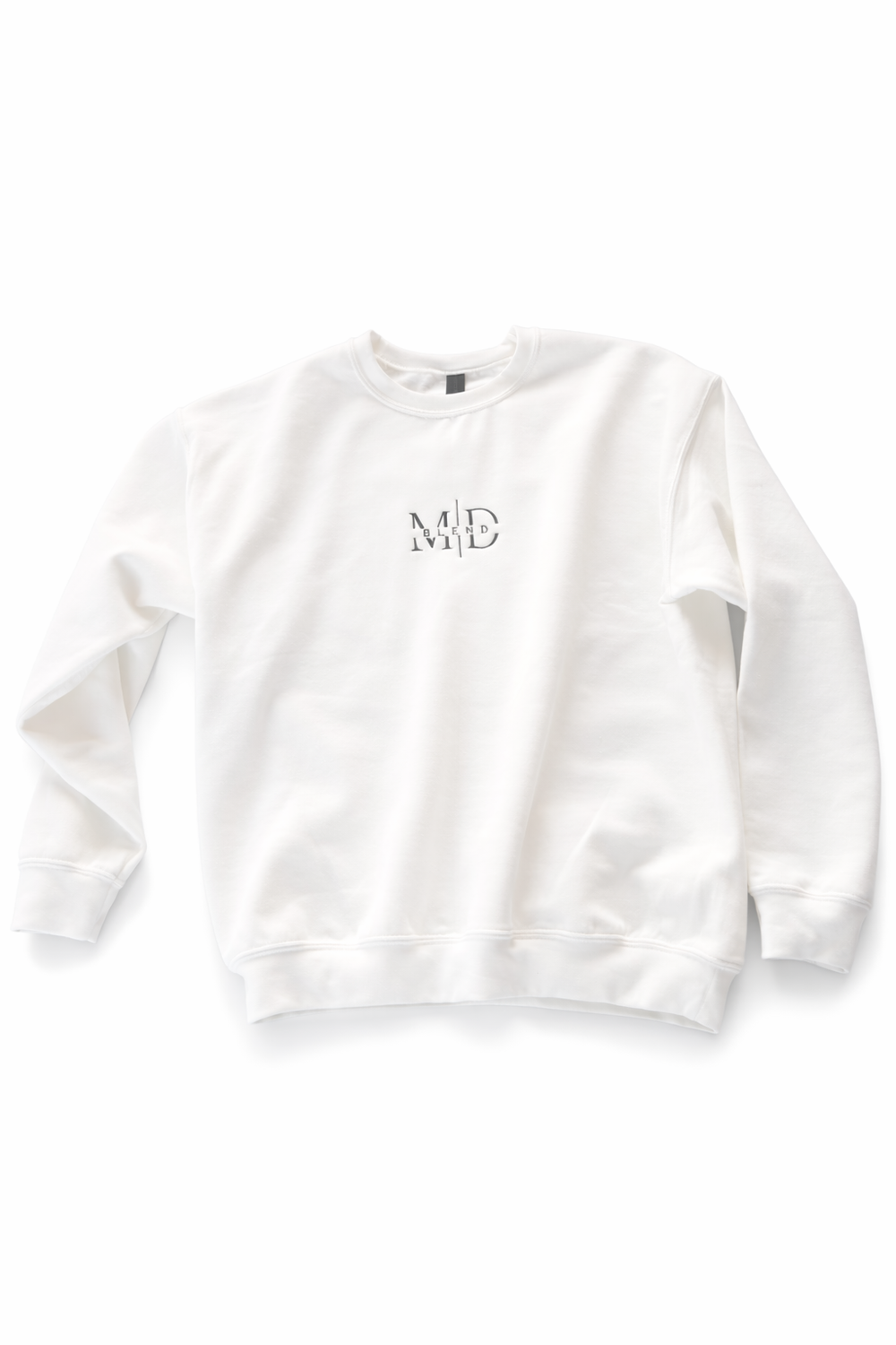 M.D. Blend Sweatshirt (White + Navy)