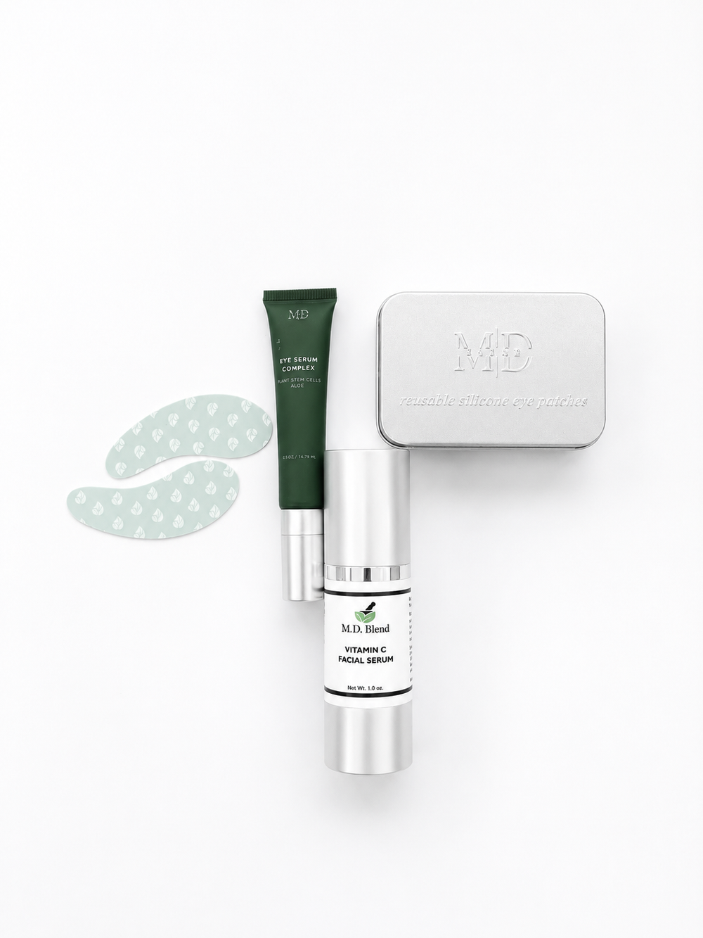 Brightening Bundle | Vitamin C Facial Serum + Eye Serum + Reusable Eye Patches