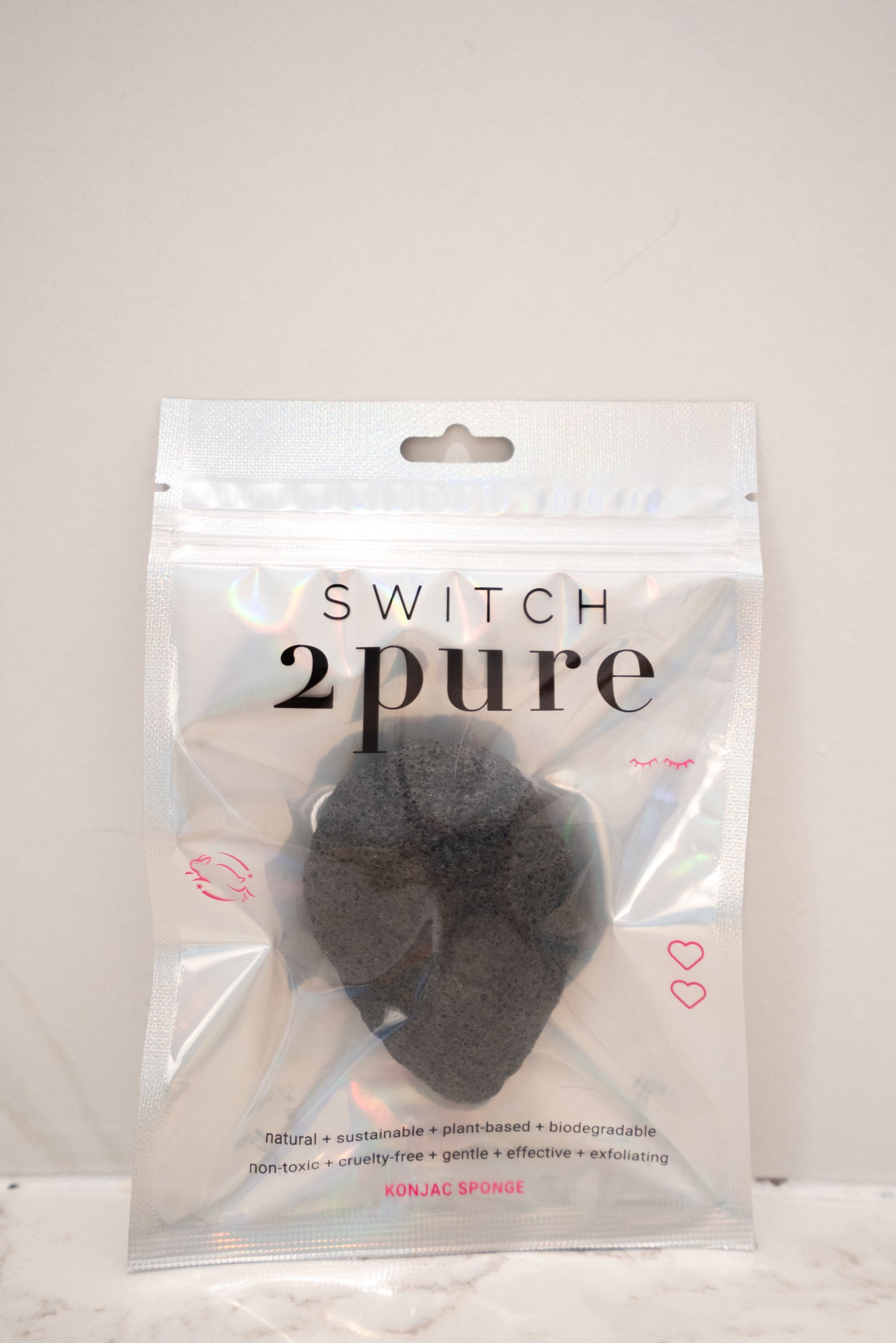 Switch2Pure Teardrop Facial Konjac Sponge