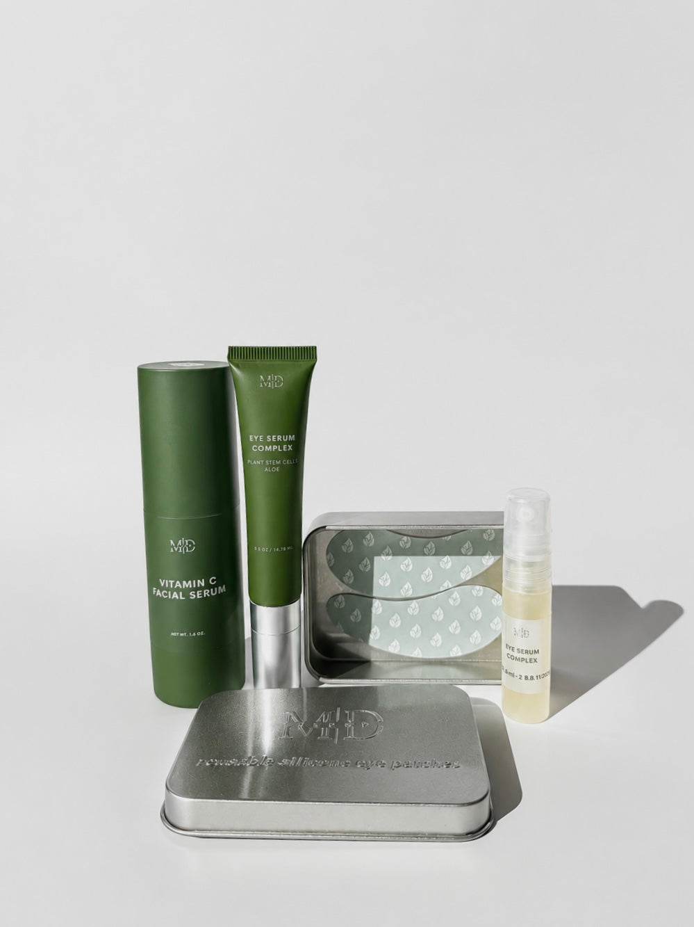 Brightening Bundle | Vitamin C Facial Serum + Eye Serum + Reusable Eye Patches