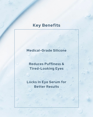 Key Benefits of Reusable Eye Patches, reduce puffiness, energize, eye serum, medical grade silicone