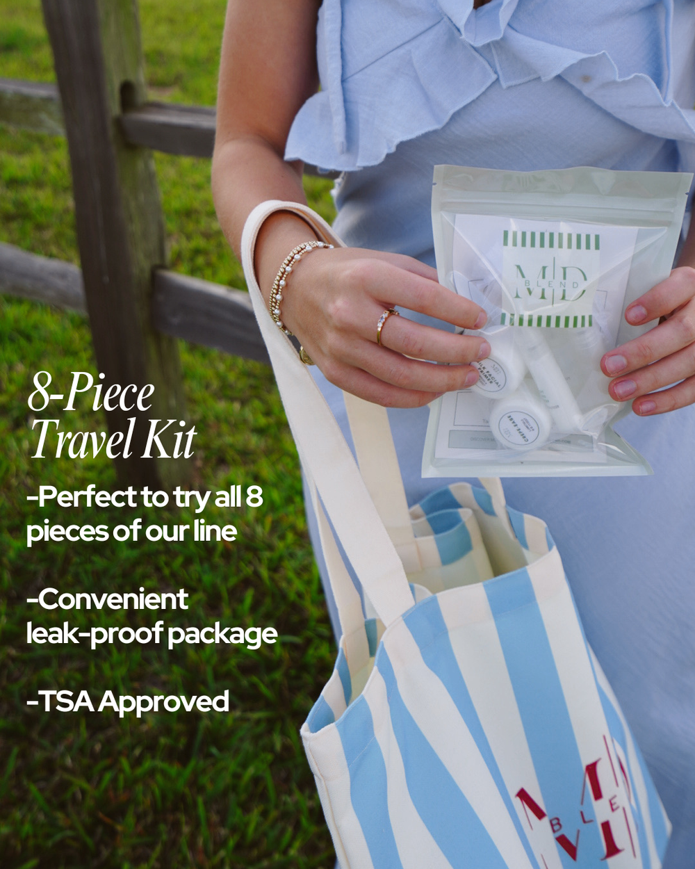 M.D. Blend 8-Piece Skincare Travel Kit