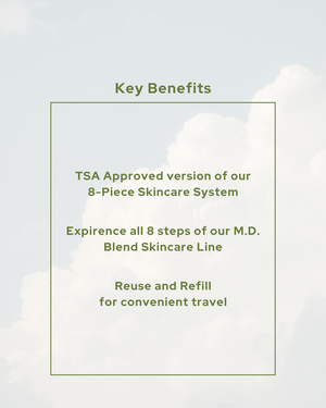 M.D. Blend 8-Piece Skincare Travel Kit