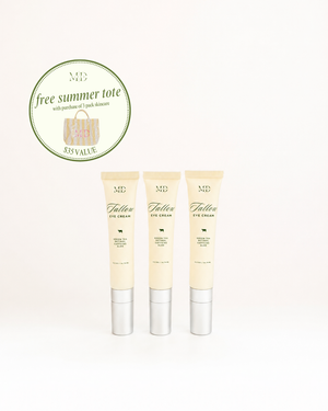 M.D. Blend Tallow Eye Cream with caffeine and retinol for puffiness and dark circles